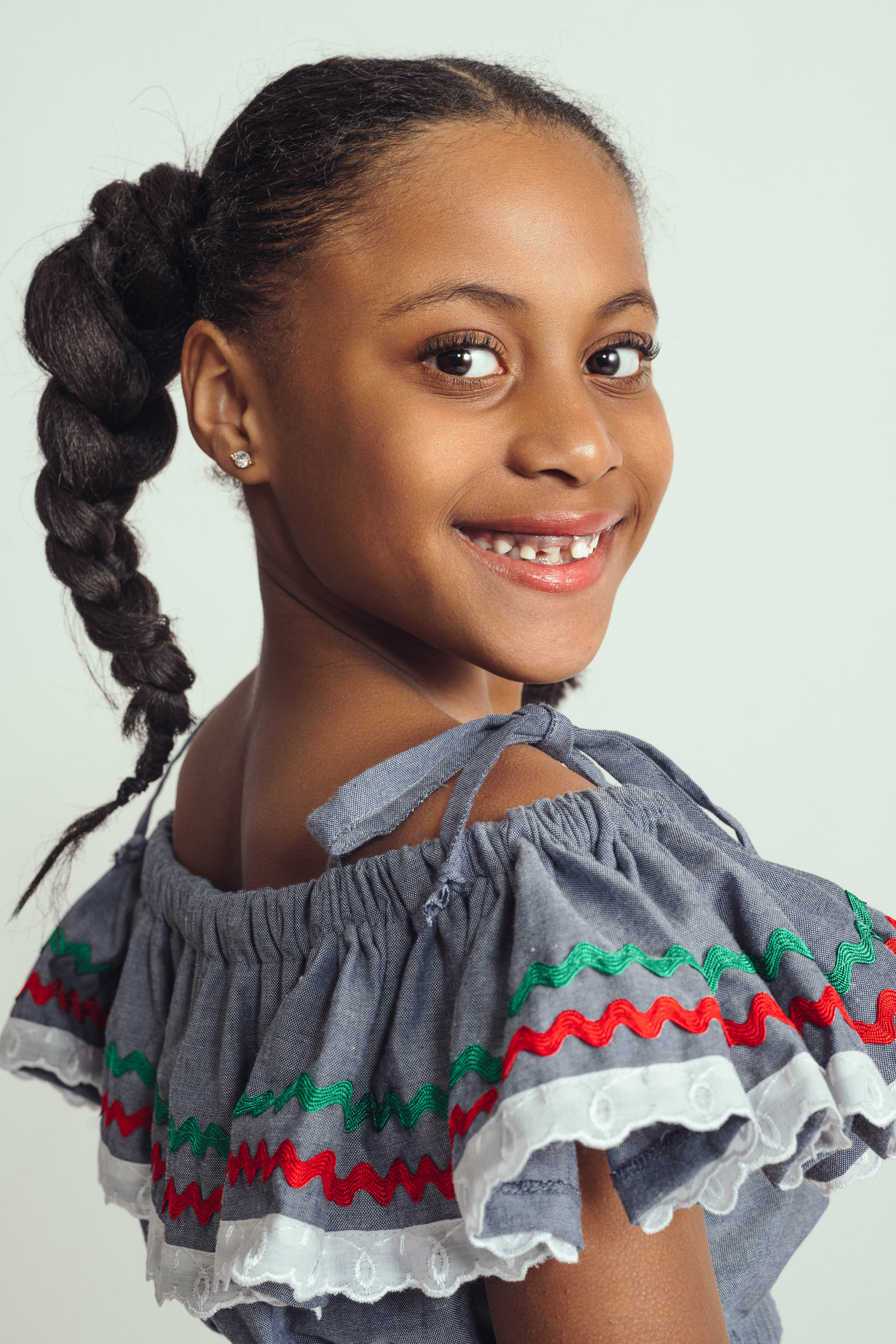 Ensemble haut et jupe traditionnelle pour enfants