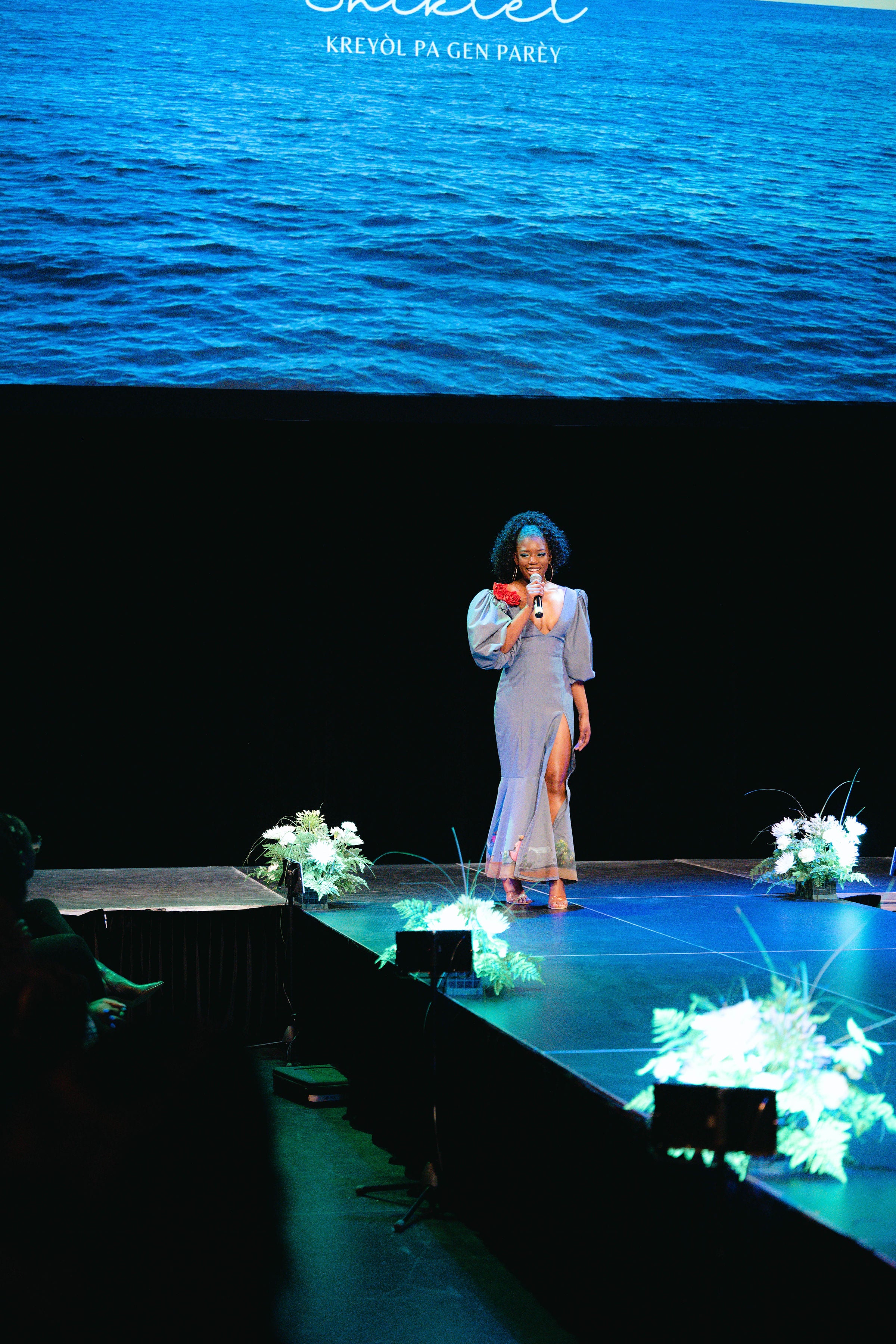 Discours de la designer Samantha Cangé à son fashion show